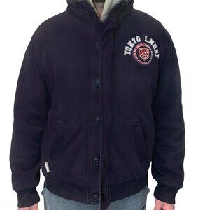 Tokyo Laundry “Willow Spring” Men’s Lined Bomber Jacket in Navy Blue Size XXL